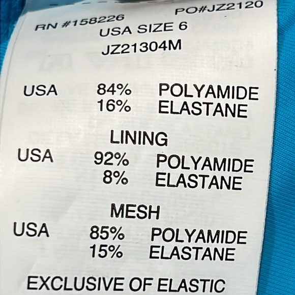 Jantzen Cascade Blue Resume To Bloom Capsleeve One Piece - Picture 15 of 16